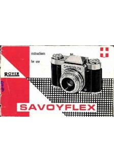Royer Savoyflex manual. Camera Instructions.